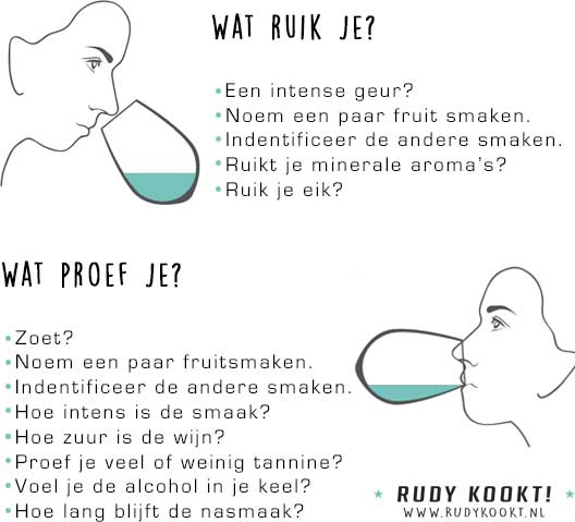 Hoe proef en ruik je wijn