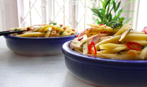 Groene mangosalade